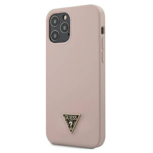 Guess Hard Case Iridescent Love Script Gold Logo Iphone 12 Mini - Gold