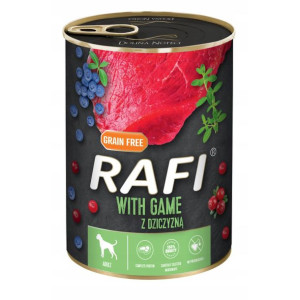 Mokra Karma Dla Psa Rafi z Dziczyzną, Borówką i Żurawiną 400 g
