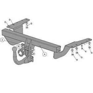 Hak holowniczy Witter Toyota Avensis T27 Kombi 09-