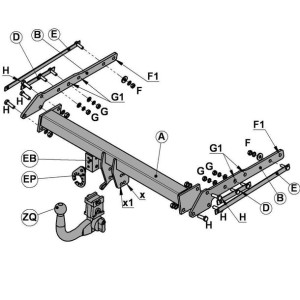 Hak holowniczy Witter Ford Mondeo IV hatchback 2007-2014