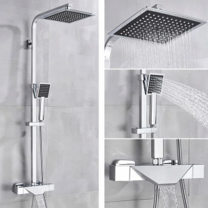 Bateria Prysznicowa Termostat Wannowa Chrom Design