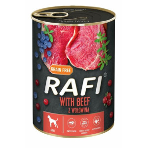 Karma Dla Dorosłych Psów Rafi Z Wołowiną, Borówką i Żurawiną 800 g