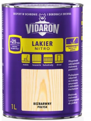 Lakier Do Drewna Nitro Bezbarwny Połysk 1l
