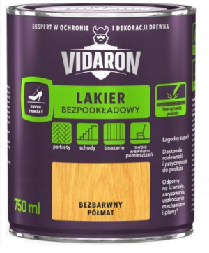 Lakier Bezpodkładowy Vidaron Matowy 0,75l