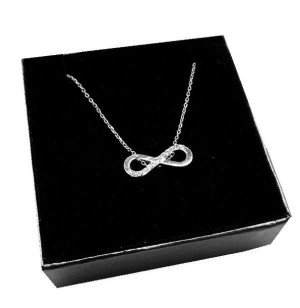 Łańcuszek INFINITY nieskończoność SWAROVSKI el 45