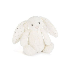 Jellycat Przytulanka Królik biały z uszami w gwiazdki 18cm
