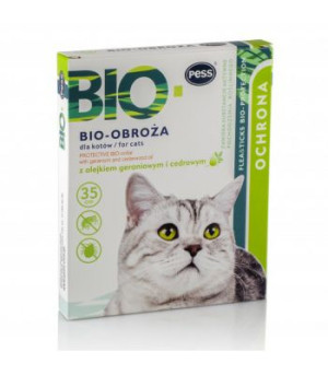 BIO obroża dla kota 35 cm przeciw pchłom i kleszczom