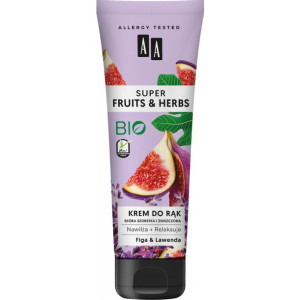 AA SUPER FRUITS&HERBS krem do rąk figa&lawenda