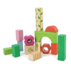 Drewniane klocki zestaw dla najmłodszych Tender Leaf Toys