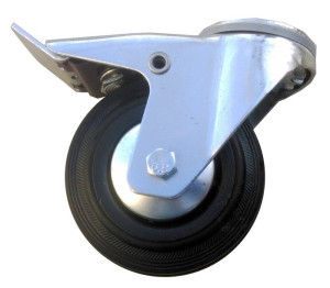 Koło fi 100 mm na otwór 12 mm 100 KG hamulec kółko