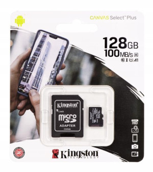Kingston Canvas Micro Sdxc 128gb Adapter Sd 100mb