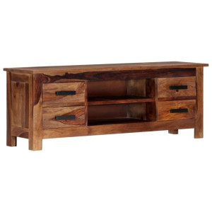 Lumarko Szafka pod TV, 110x30x40 cm, lite drewno sheesham