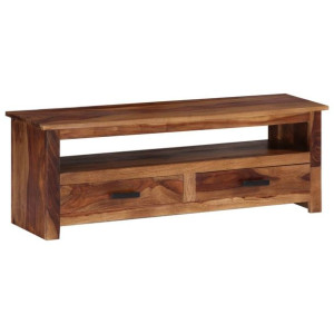 Lumarko Szafka pod TV, 118x30x40 cm, lite drewno sheesham