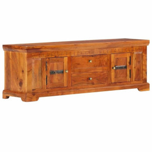 Lumarko Szafka pod TV, 119x30x40 cm, lite drewno akacjowe