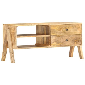 Lumarko Szafka pod telewizor, 97x35x47 cm, lite drewno mango