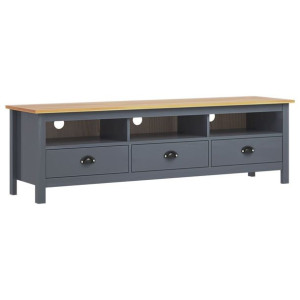 Lumarko Szafka pod TV Hill Range, szara, 158x40x47 cm, drewno sosnowe