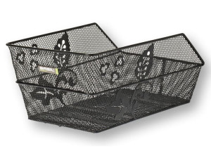 Kosz na tylny bagażnik BASIL CENTO FLOWER + Mounting set for CENTO basket,