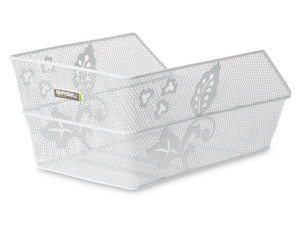 Kosz na tylny bagażnik BASIL CENTO FLOWER + Mounting set for CENTO basket,