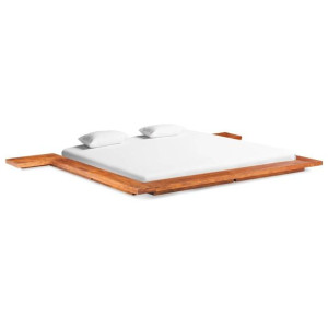 Lumarko Rama łóżka futon w japońskim stylu, drewno akacjowe, 200x200 cm