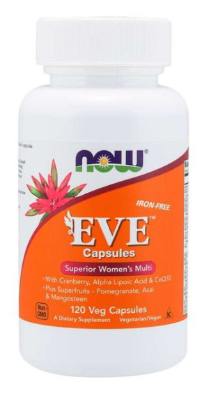 NOW Foods EVE WOMEN'S MULTI - Multiwitamina dla Kobiet -120 kapsułek