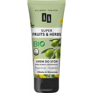 AA SUPER FRUITS&HERBS krem do stóp oliwka&wiesiołek