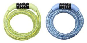 Zapięcie rowerowe MASTERLOCK QUANTUM 8143 8mm 120cm SZYFR zestaw mix koloró