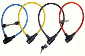 Zapięcie rowerowe MASTERLOCK QUANTUM 8169 8mm 65cm KLUCZYK zestaw mix kolor