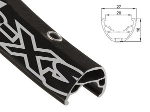 Obręcz mtb ALEXRIMS SX44 29"x36otw.H.tarczowy Tubeless Ready kapslowana cza