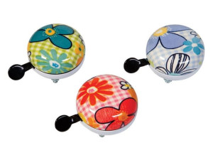 Dzwonek rowerowy WIDEK ART COLLECTION FLOWER 80mm 3 kolory pudełko 6szt. (N