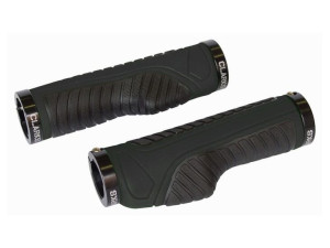 Chwyty kierownicy CLARKS CE-312, LOCK-ON, Ergonomiczne, Czarne, Pierścienie