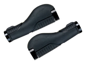 Chwyty kierownicy CLARKS CE-212, LOCK-ON, Ergonomiczne, Czarne, Pierścienie