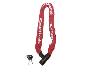 Zapięcie rowerowe MASTERLOCK QUANTUM 8391 ŁAŃCUCH 8mm 40mm 90cm KLUCZYK cze