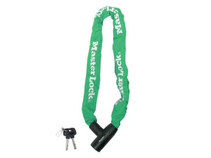 Zapięcie rowerowe MASTERLOCK QUANTUM 8391 ŁAŃCUCH 8mm 40mm 90cm KLUCZYK zie