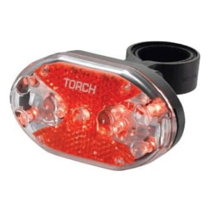 Lampka tylna TORCH TAIL BRIGHT 9X czarna (NEW)