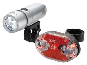 Zestaw Lampki Torch Cycle Light Set High Beamer White 5x + Tail Bright 5x (