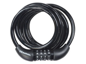 Zapięcie rowerowe MASTERLOCK QUANTUM 8221 8mm 180cm SZYFR czarne (NEW)