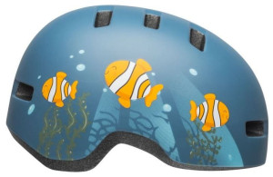 Kask dziecięcy BELL LIL RIPPER clown fish matte gray blue roz. XS (45–52 cm