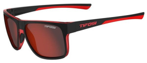 Okulary TIFOSI SWICK satin black/crimson (1szkło Smoke Red 15,4% transmisja