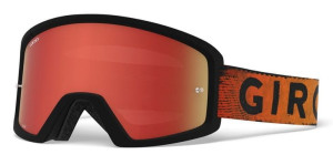 Gogle GIRO BLOK MTB black red hypnotic (Szyba Czerwona Lustrzana AMBER SCAR