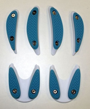 Obcasy do butów mtb GIRO WALKING PAD white mlk blue roz.40