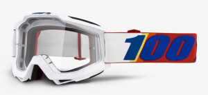 Gogle 100% ACCURI MINIMA (Szyba Przezroczysta Anti-Fog, LT 88%-92%)