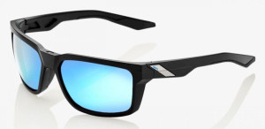 Okulary 100% DAZE Matte Black - HiPER Blue Multilayer Mirror Lens (Szkła Ni