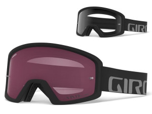 Gogle GIRO TAZZ MTB black grey (Szyba kolorowa AMBER SCARLET trail + Szyba
