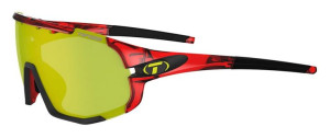 Okulary TIFOSI SLEDGE CLARION crystal red (3szkła Clarion Yellow 10,9% tran