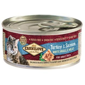 Brit Carnilove Turkey & Salmon Indyk Łosoś Adult Cats 100 g