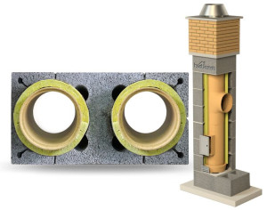System Kominowy Ceramiczny Dual 2K Ø 180 UNIWERSAL 5mb BKU
