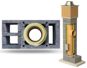 System Kominowy Ceramiczny W2+KW Ø 180 UNIWERSAL 9mb BKU