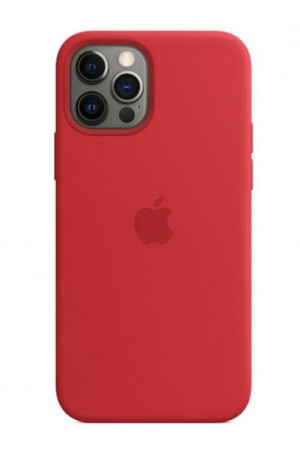 Silikonowe Etui Case APPLE iPhone 12 Pro Max Red Magsafe