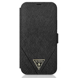 Etui Guess GUFLBKP12LVSATMLBK Apple iPhone 12 Pro Max czarny/black book Saf