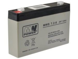 Akumulator Żelowy Bezobsługowy - Mw 6v 7,2ah